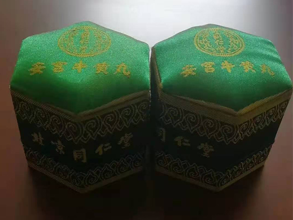 安宫牛黄丸锦缎盒绿色款